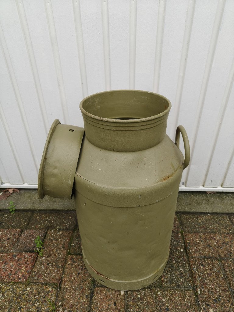 Melkbus 40l + deksel, decoratie, carbid z.g.o.h., Ophalen, Gebruikt
