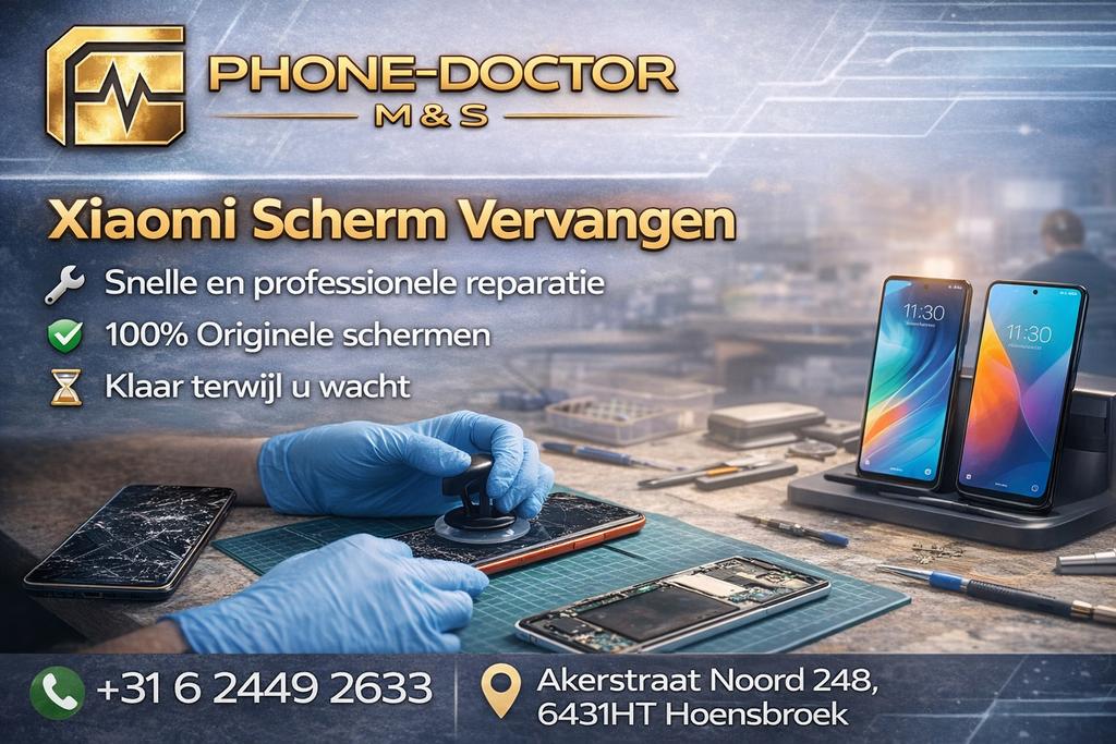 Xiaomi Scherm Vervangen, Ophalen of Verzenden, Zo goed als nieuw, 6431ht, Phone Doctor M&S