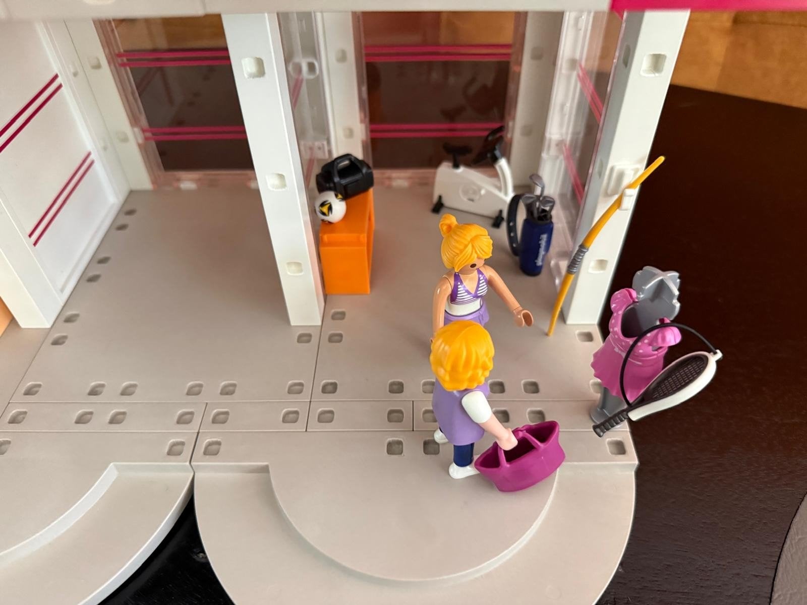 Playmobil - Groot ingericht winkelcentrum + uitbreiding, Ophalen of Verzenden, Zo goed als nieuw