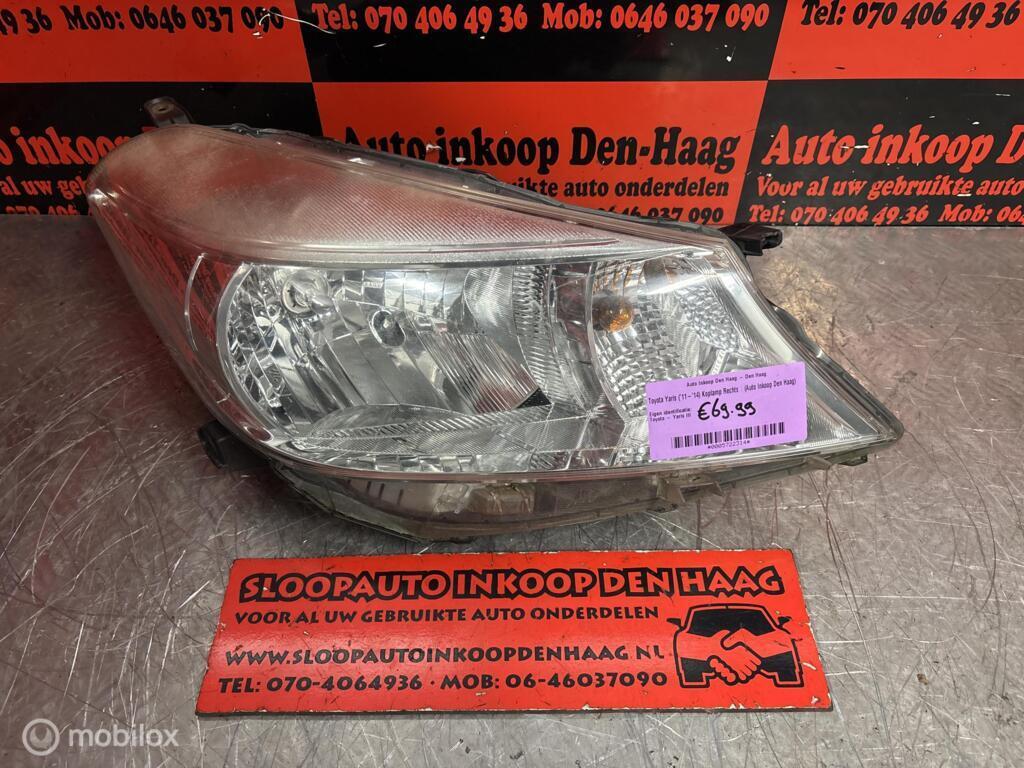 Toyota Yaris ('11-'14) Koplamp Rechts |, Gebruikt, Toyota, Ophalen of Verzenden, Toyota