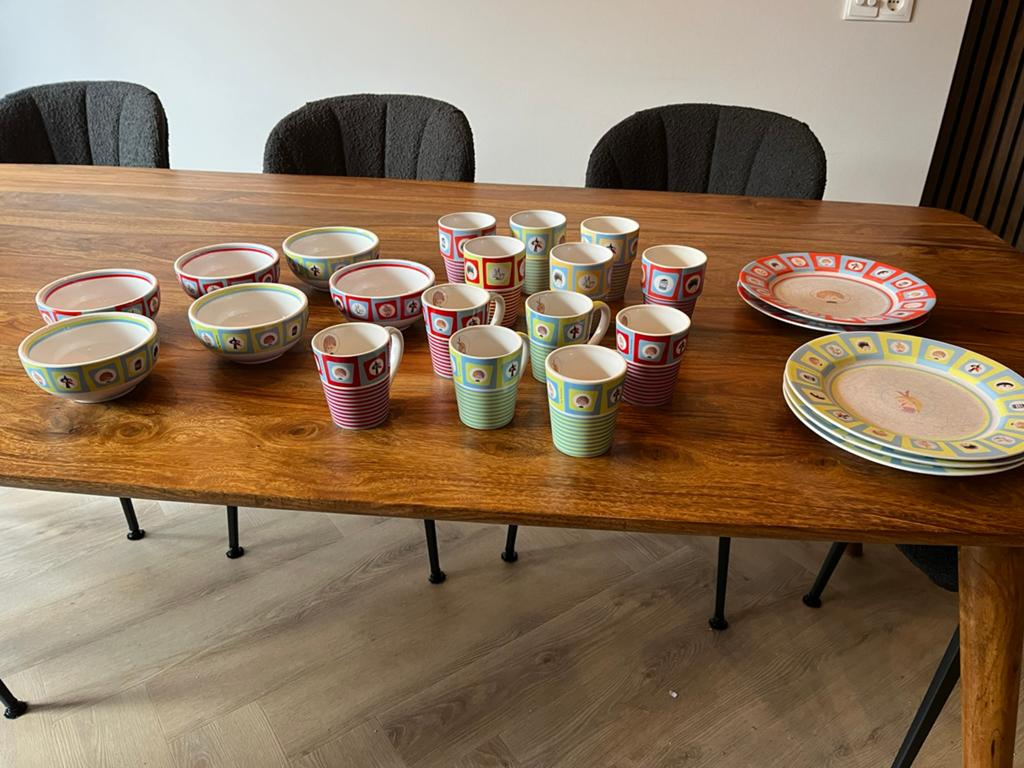 Puk van de Petteflet kinderservies | compleet setje, Ophalen of Verzenden