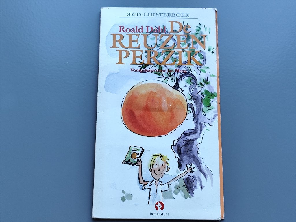 Luisterboek: De reuzen perzik van Roald Dahl, Boeken, Luisterboeken, Roald Dahl, Kind, Cd, Ophalen of Verzenden