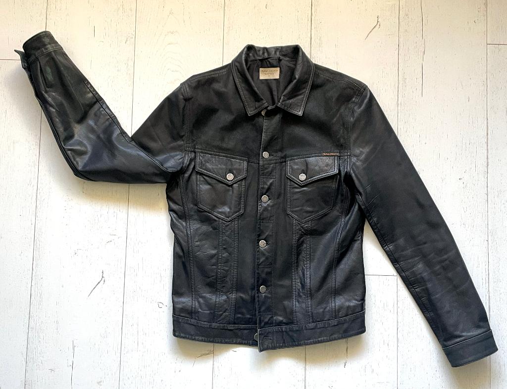 Nudie Jeans Perry Leather  & Crust jacket, Kleding | Heren, Overige Herenkleding, Gedragen, Ophalen of Verzenden