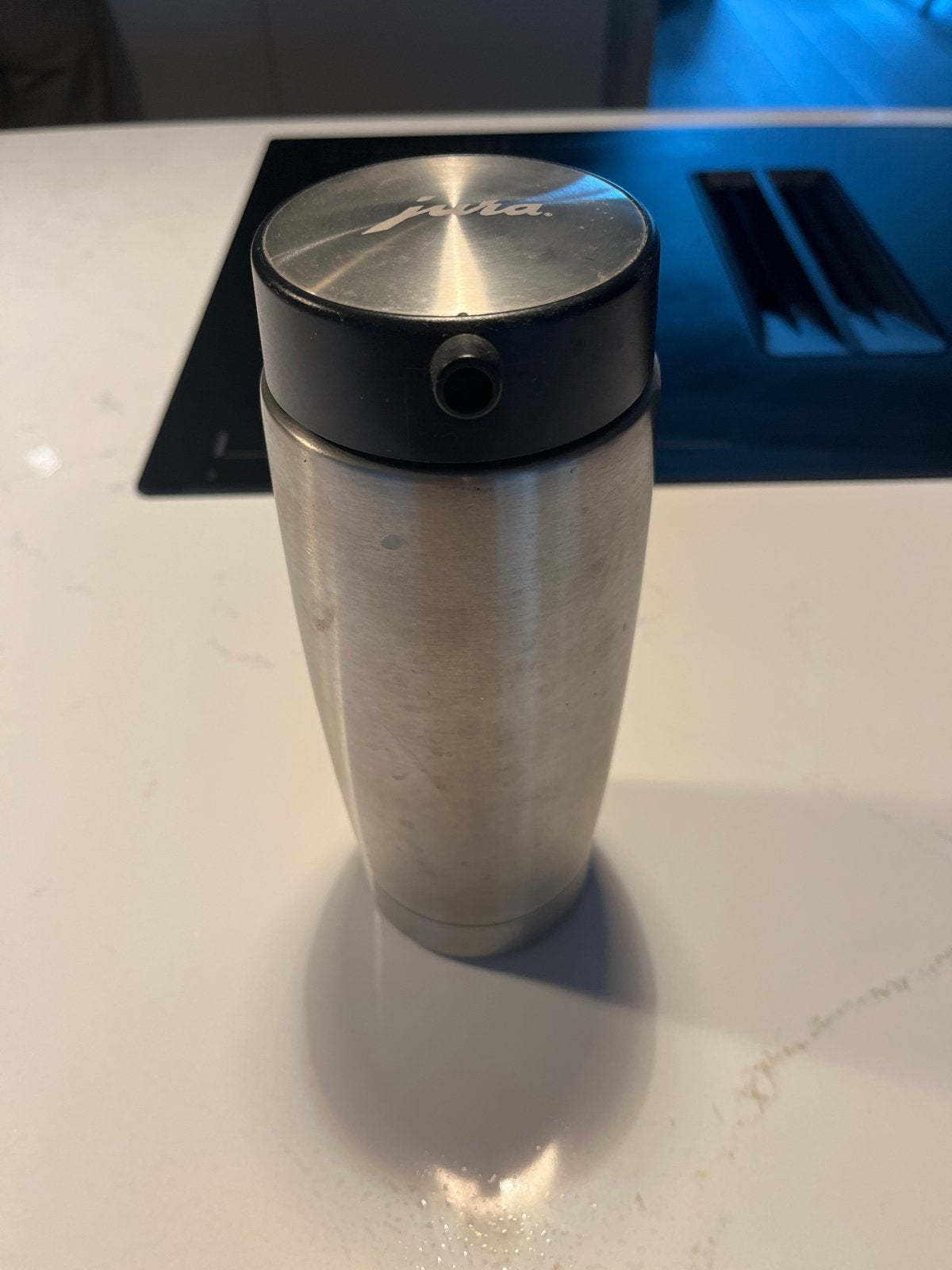 Jura Melkkoeler RVS - Zo goed als nieuw, Flessenkoeler, Zilver, Ophalen of Verzenden, Zo goed als nieuw