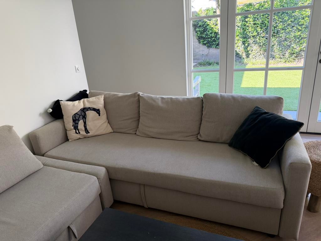 Ikea friheten slaapbank naturel, Huis en Inrichting, Ophalen, Gebruikt
