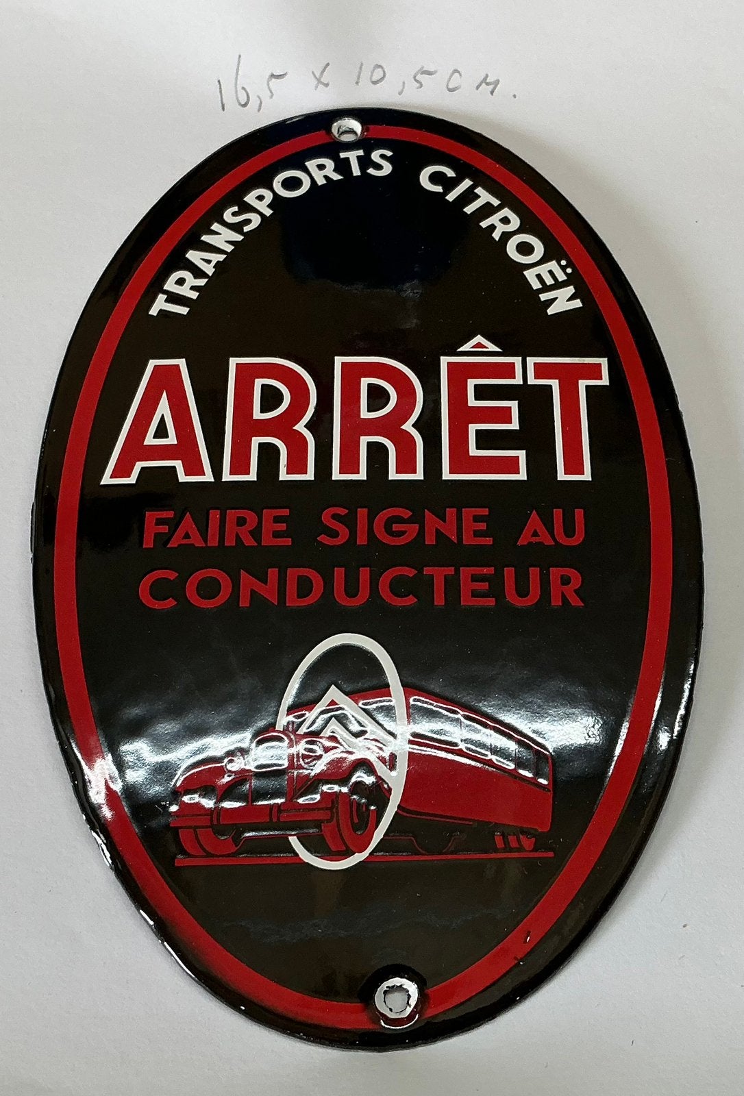 Emaille bordje CITROEN, Antiek en Kunst, Antiek | Emaille, Ophalen of Verzenden