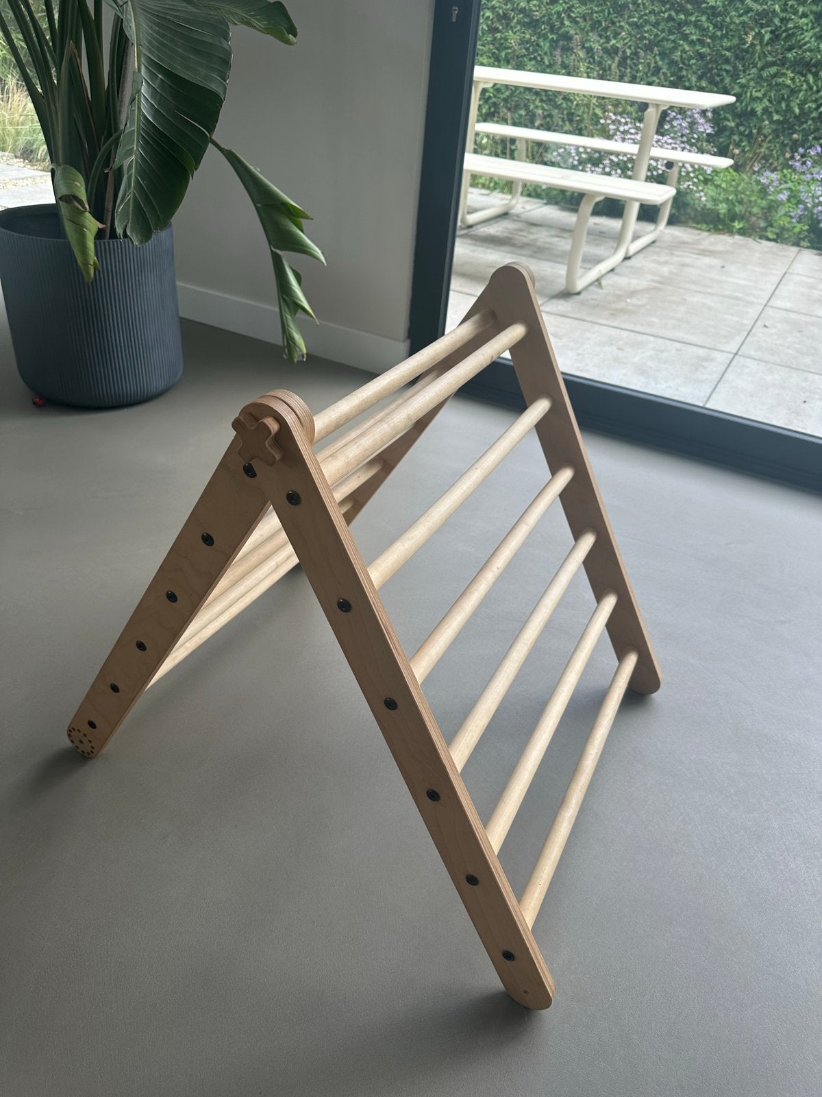 Houten Klimrek / Pikler Driehoek voor Kinderen, Ophalen, Zo goed als nieuw, Klimwand