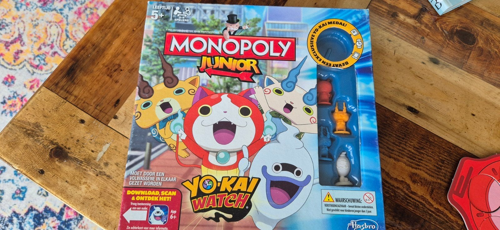 Monopoly Junior Yo-Kai Watch Bordspel, Drie of vier spelers, Ophalen of Verzenden, Gebruikt, Hasbro