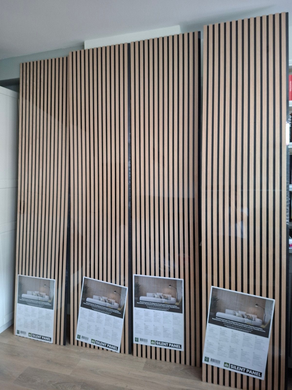 4x Akoestisch Wandpaneel Eiken 260x56x1,8 cm Nieuw, 260 cm, Nieuw, 56 cm, Wandbord of Wandpaneel
