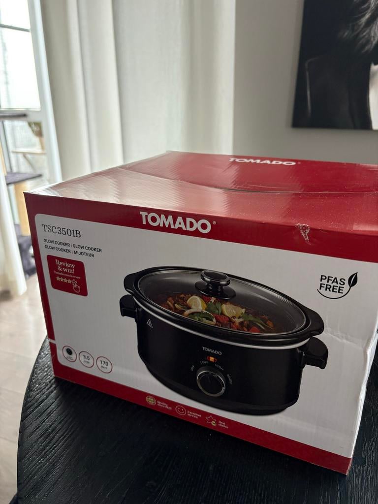Tomado Slowcooker TSC3501B - Perfect Moederdag cadeau!, Ophalen of Verzenden, Nieuw