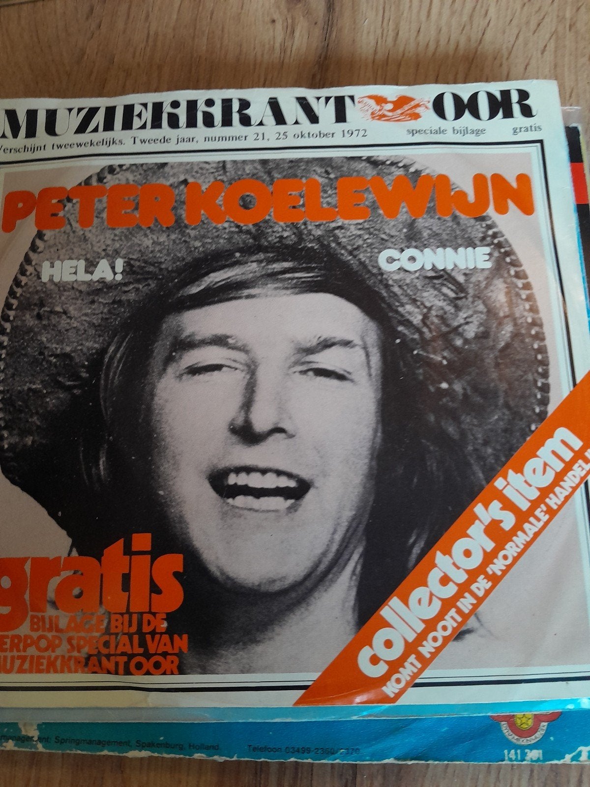 peter koelewijn 7inch hela, Ophalen of Verzenden, Zo goed als nieuw, Pop