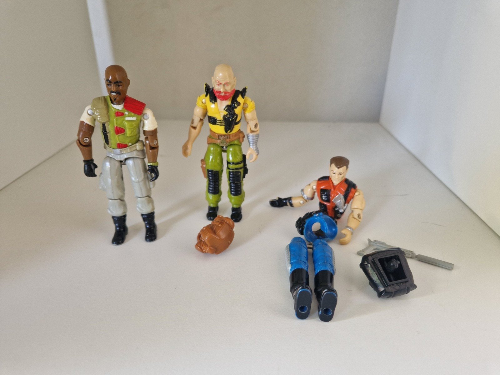 Gi Joe Figuren, Roadblock, Mercer en Taurus, Verzamelen, Ophalen of Verzenden, Gebruikt