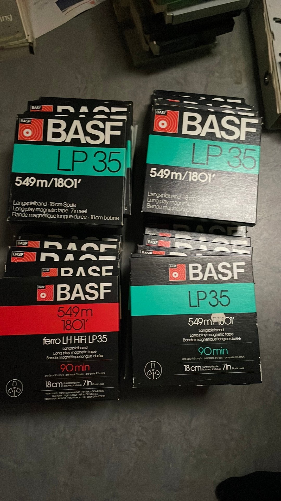 40 Spoelenbanden 25x BASF LP 35 en verschillende andere, Ophalen of Verzenden, Onderdeel, Met banden