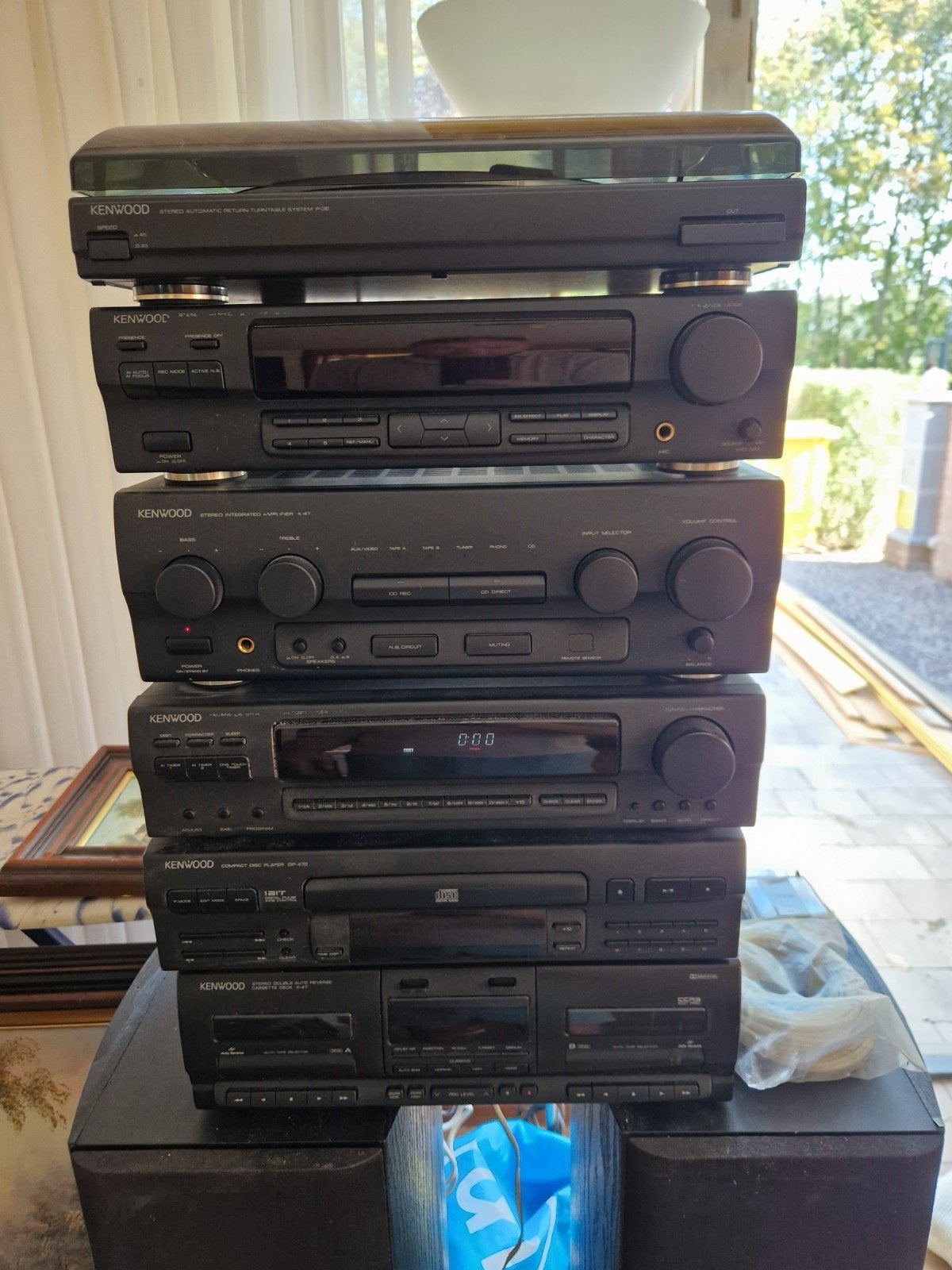 Kenwood  Installatie met Platenspeler, CD, Cassette, Tu