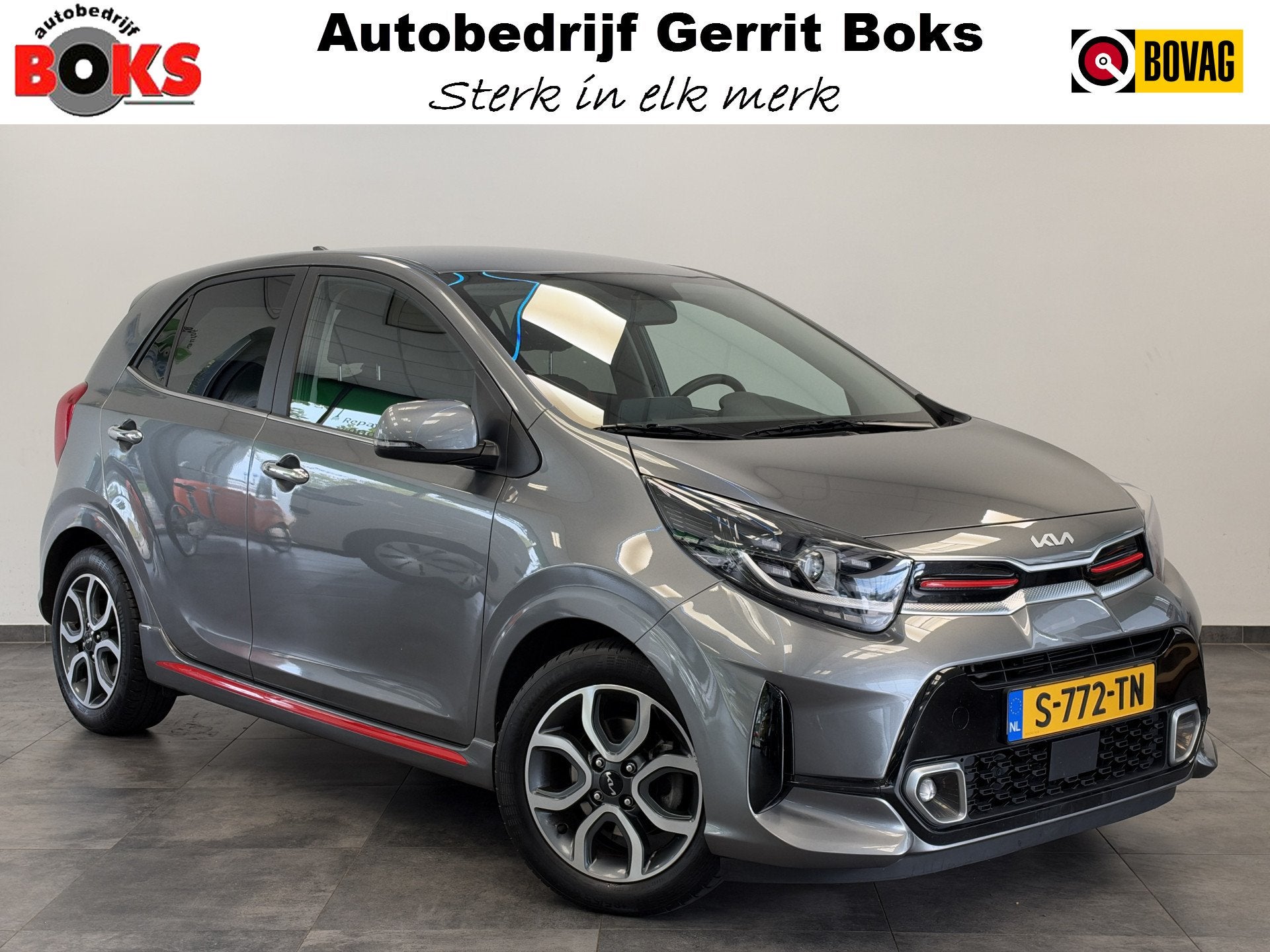 Kia Picanto 1.0 DPi GT-Line Navigatie CruiseControl Leder, Auto's, Voorwielaandrijving, Gebruikt, Met garantie (alle), 4 stoelen