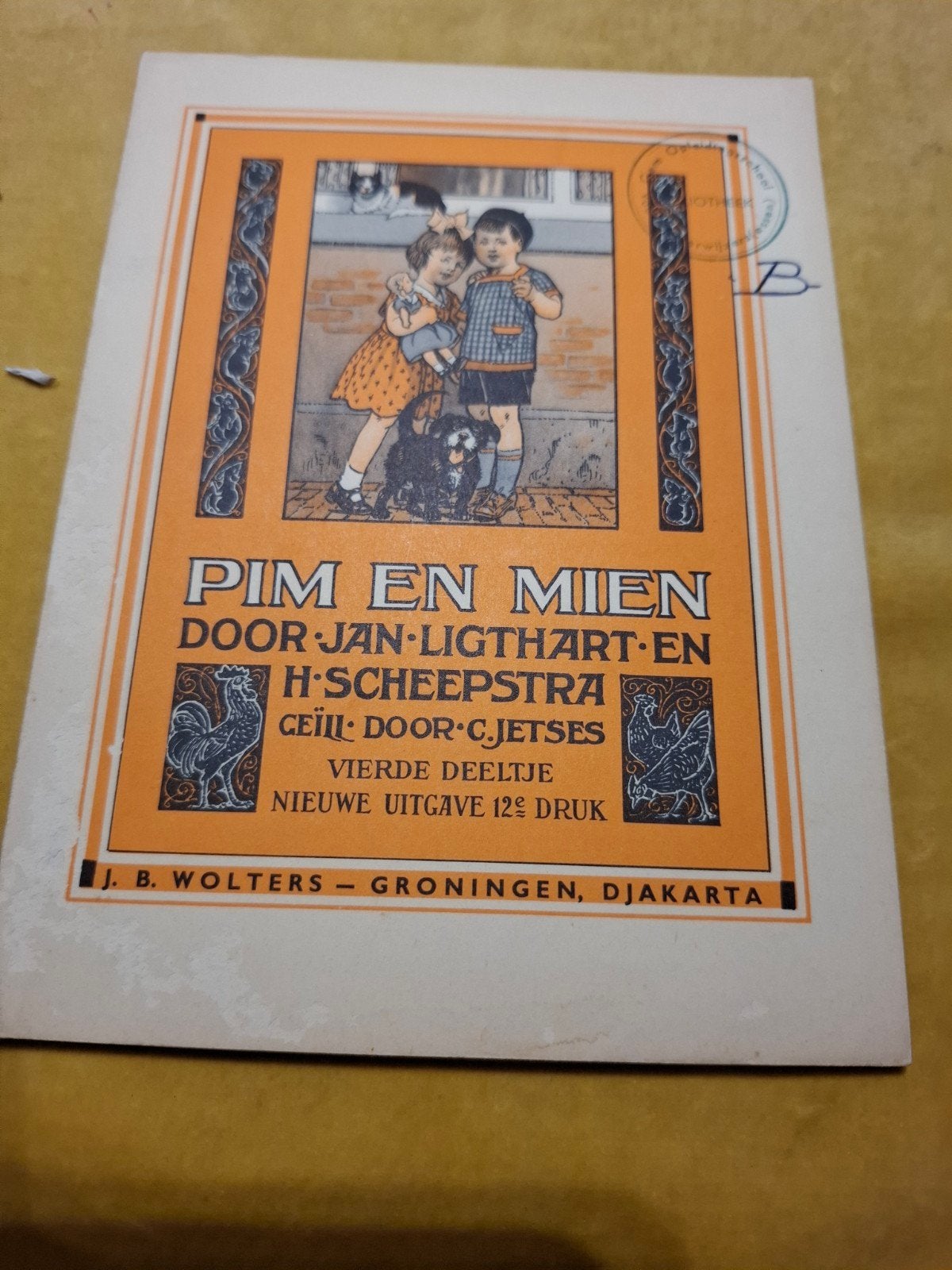Pim en Mien - Vierde Deeltje - J.B. Wolters, Ophalen of Verzenden, Gelezen, Jan Ligthart en H. Scheepstra, Fictie algemeen