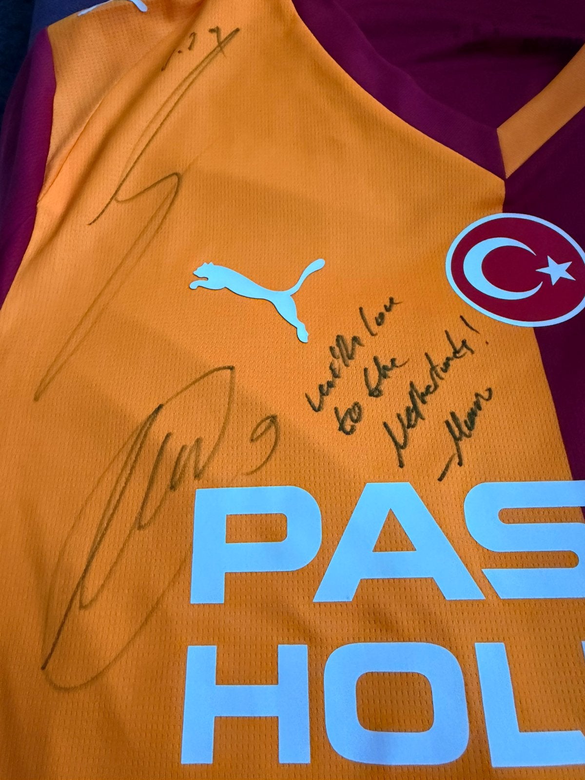 Gesigneerde tshirt Galatasaray origineel !Osimhen icardi noa, Ophalen of Verzenden, Nieuw, Buitenlandse clubs, Shirt