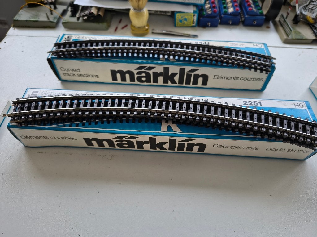 leuke partij Marklin k rails, Wisselstroom, Gebruikt, Rails, Ophalen of Verzenden