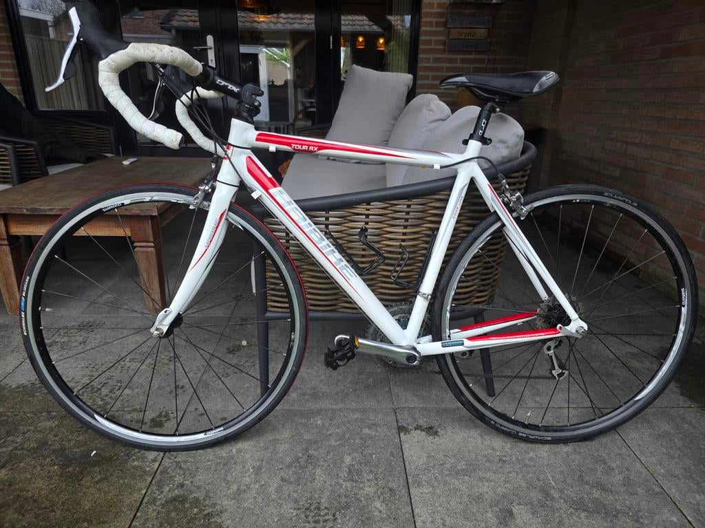 Racefiets - Haibike Tour RX - Wit/Rood, 28 inch, Gebruikt, Heren, Aluminium