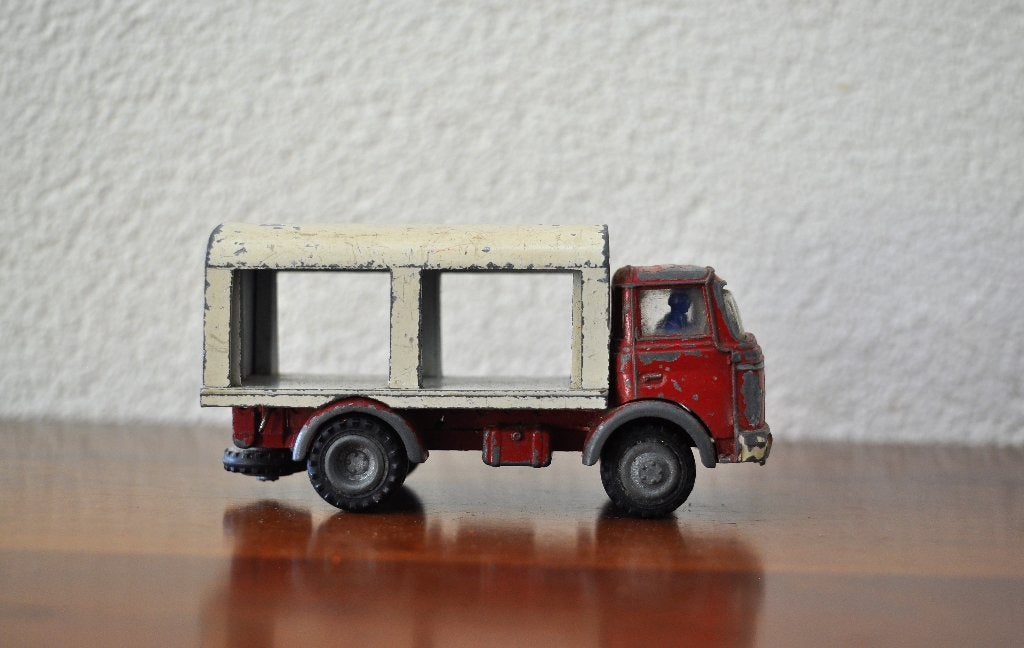 FJ Berliet GAK Viandes France Jouets 1950, Ophalen of Verzenden, Gebruikt, Bus of Vrachtwagen