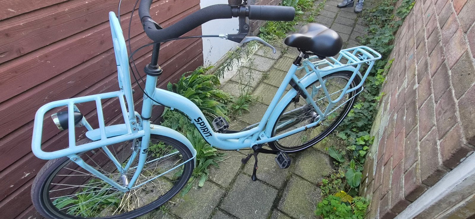 blauwe 28" inch dames fiets spirit, Ophalen, Gebruikt, Spirit, Handrem