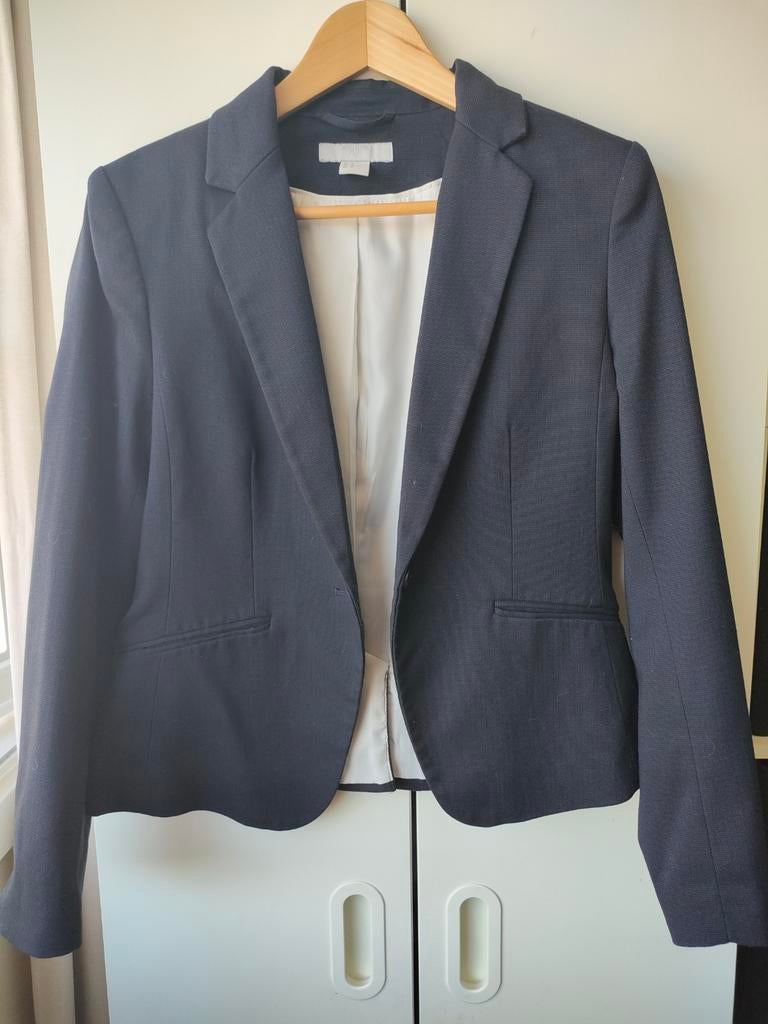 Blauw dames colbert maat 40, Maat 38/40 (M), H&M, Blauw, Ophalen of Verzenden