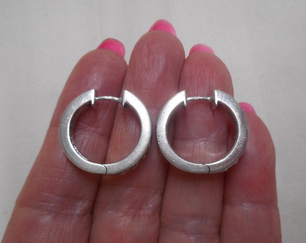 Zilveren Ti Sento oorringen met kabelmotief nr.333, Sieraden, Tassen en Uiterlijk, Hangers, Verzenden, Zo goed als nieuw, Zilver