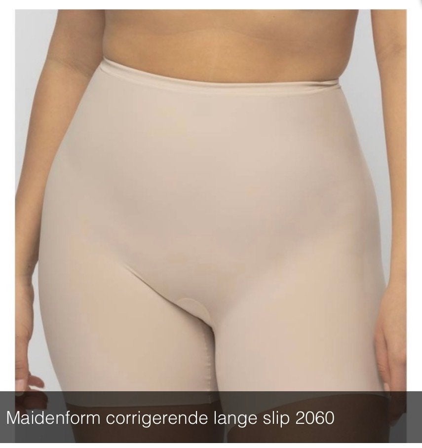 Maidenform Corrigerende Lange Slips (2 stuks), 2060, zgan, Ophalen of Verzenden, Beige, Broekje of Short