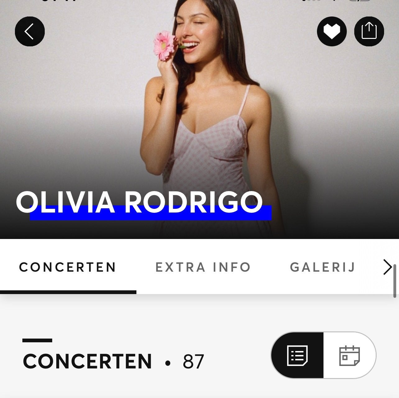 Gezocht!! Olivia Rodrigo, Tickets en Kaartjes, Eén persoon, Maart