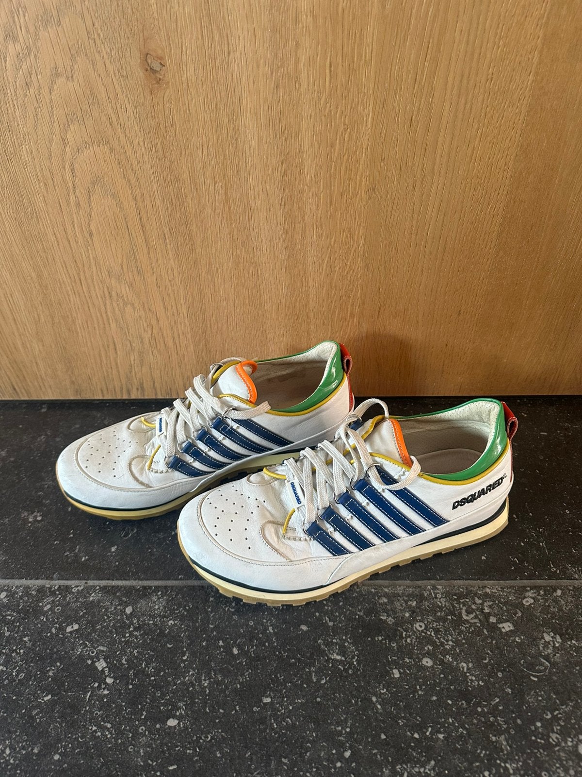 Dsquared schoenen maat 40, Wit, Ophalen of Verzenden, Sneakers of Gympen, Gedragen