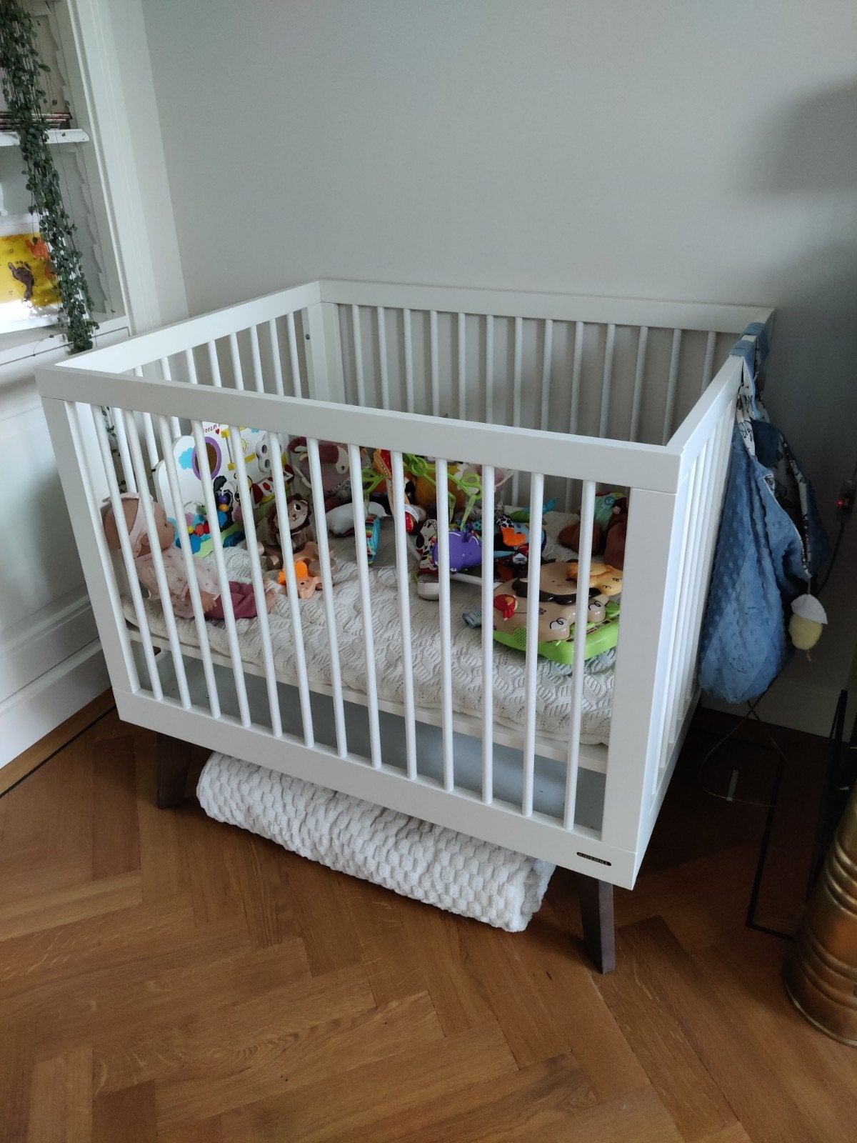 Kidsmill Sixties box met Jollein boxkleed, Ophalen, Zo goed als nieuw, Rechthoekig, Boxkleed