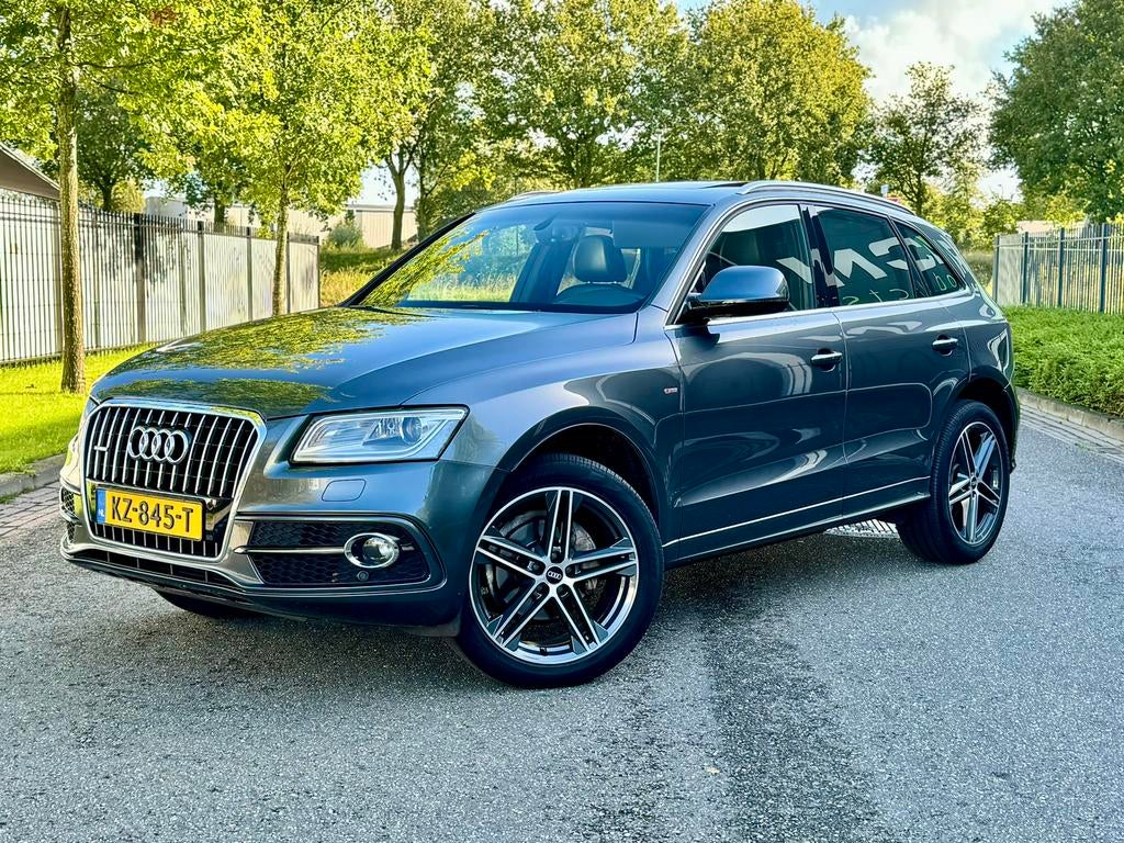 Audi Q5 2.0 Tfsi 169KW Quattro S-tronic 2017 Grijs Pano, 4 cilinders, Leder en Stof, Bedrijf, Vierwielaandrijving