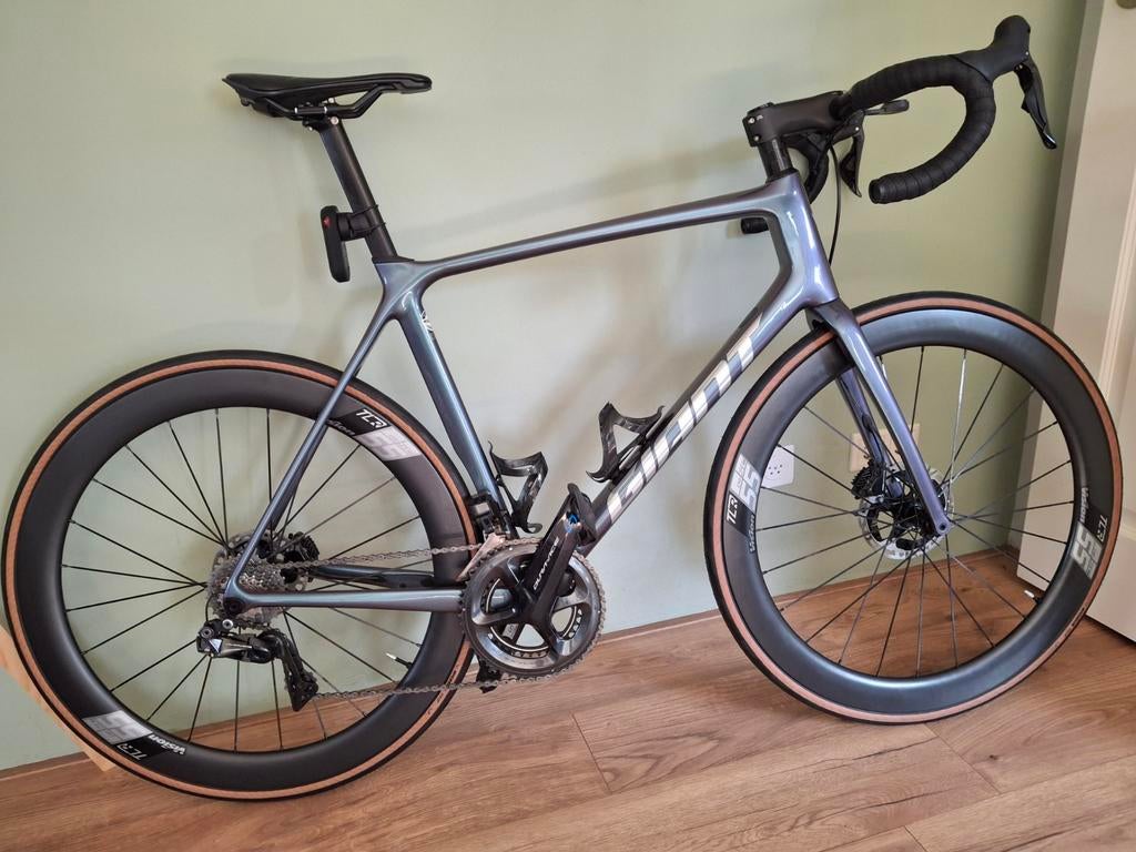 Giant TCR Advanced Pro (L) Dura Ace Di2 11s Stages Powermete, Fietsen en Brommers, Fietsen | Racefietsen, 28 inch, Gebruikt, Carbon