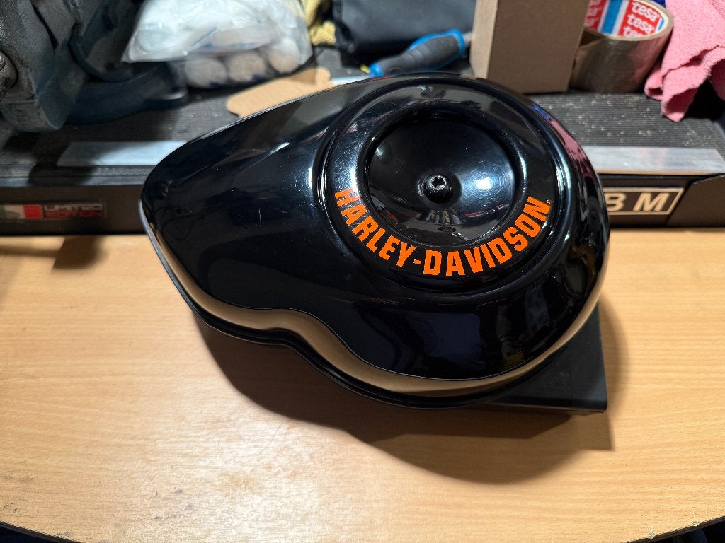 LuchtFilter Dyna STreetbob 2006-2014 Zwart of Chrome deksel, Ophalen of Verzenden, Gebruikt