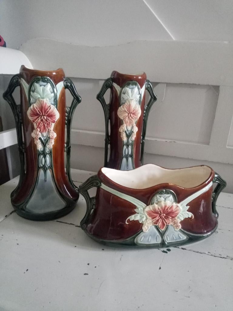 Kaststel antiek keramiek Art Nouveau, Ophalen