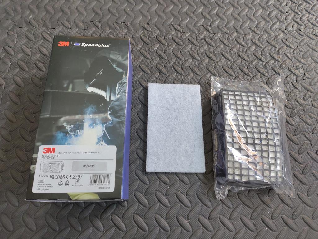 3M Adflo Gasfilter A1B1E1 + particle filter SET NIEUW, Lasfilter, Ophalen of Verzenden, Nieuw