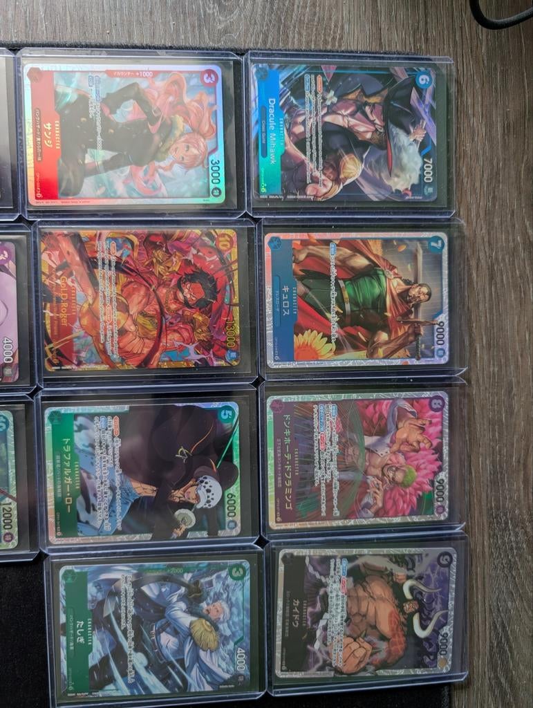 One Piece Kaarten Collectie - Japans en Engels, Ophalen of Verzenden, Zo goed als nieuw, Meerdere kaarten