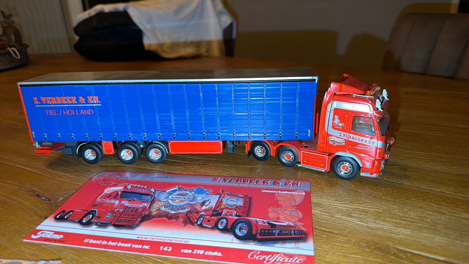 Tekno Volvo S Verbeek & Zn uit Tiel, Ophalen of Verzenden, Zo goed als nieuw, Bus of Vrachtwagen, Tekno