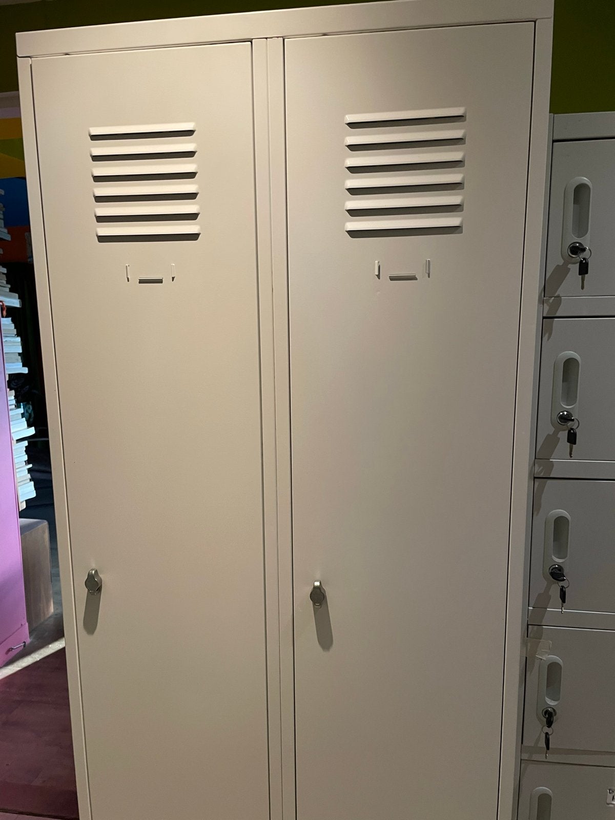 Metalen lockerkast met 2 deuren, Ophalen, Gebruikt