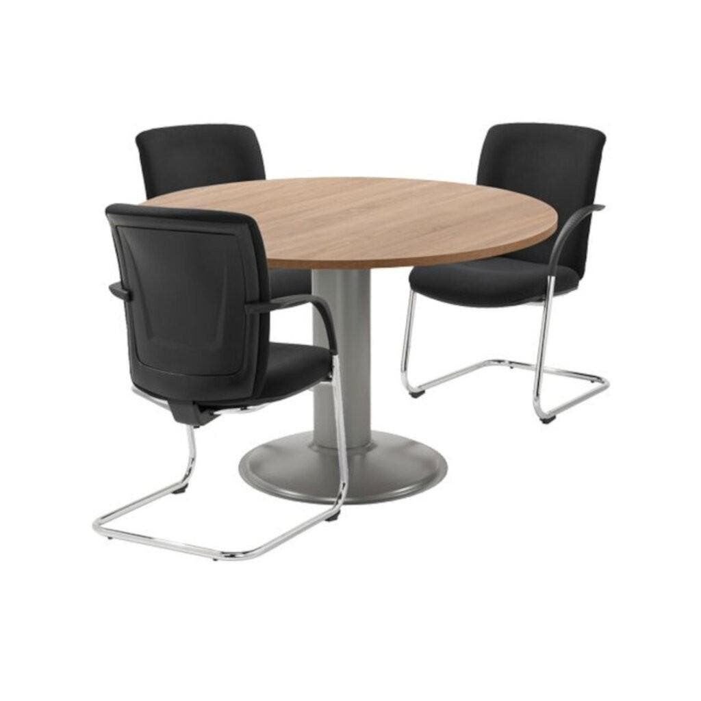 MN Ronde Vergadertafel 120cm, Huis en Inrichting, Bureaus, Overige stijlen, 120 cm, 120 cm, MN