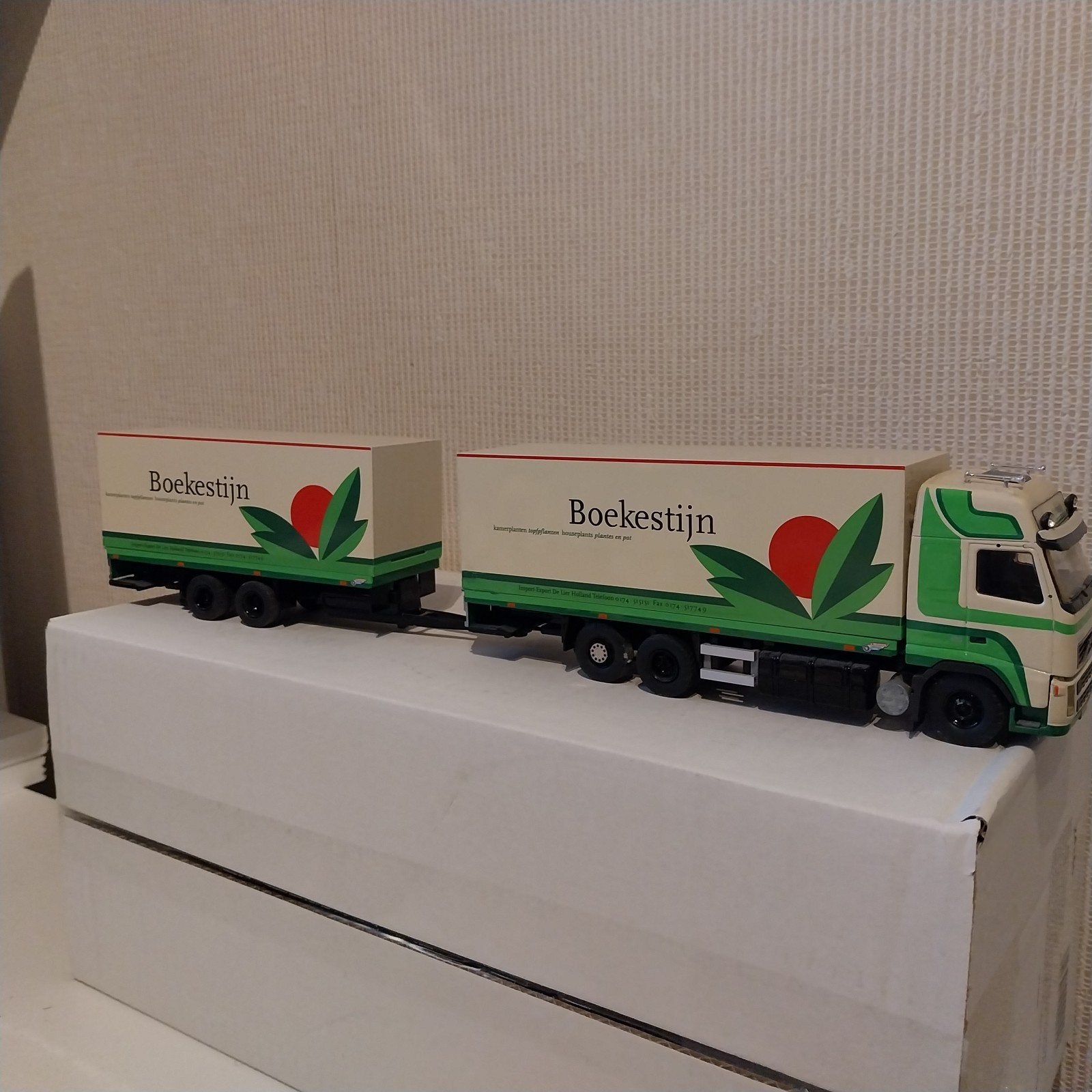 Tekno Volvo FH12 420 Boekestijn vrachtwagen met wipkar, Ophalen of Verzenden, Zo goed als nieuw, Bus of Vrachtwagen, Tekno