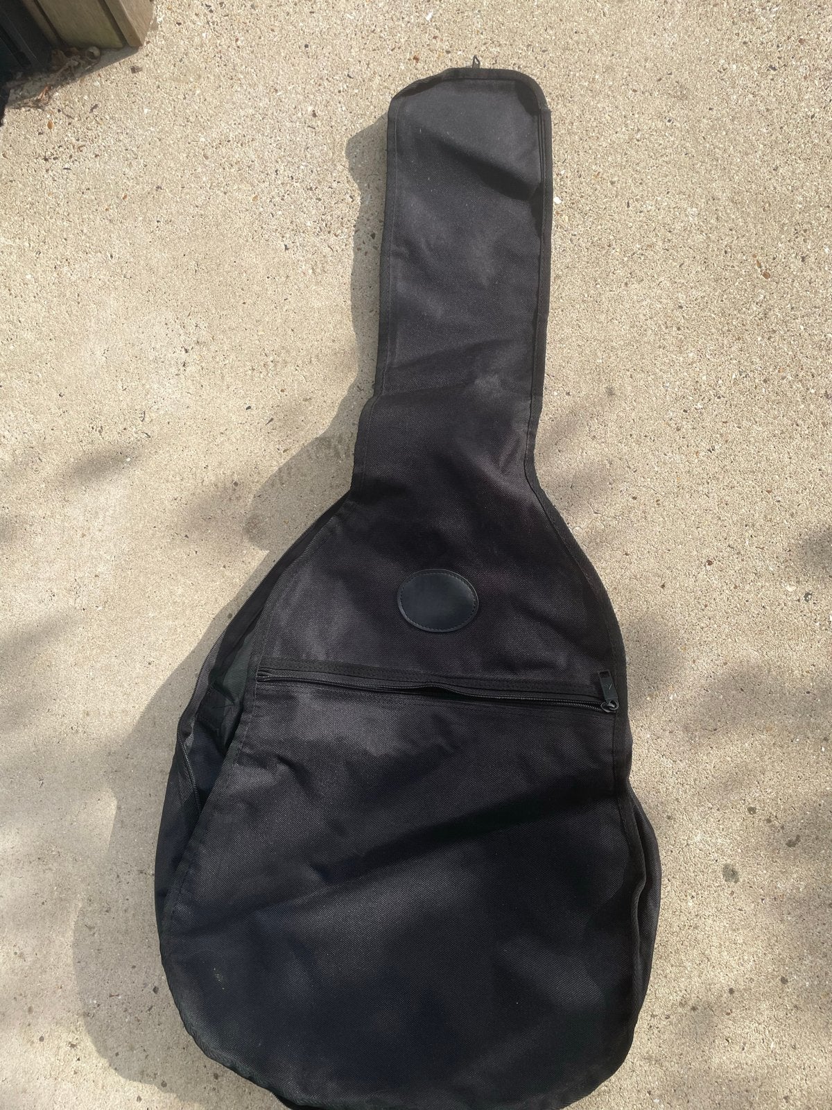 Zwarte gitaartas voor akoestische of elektrische gitaar