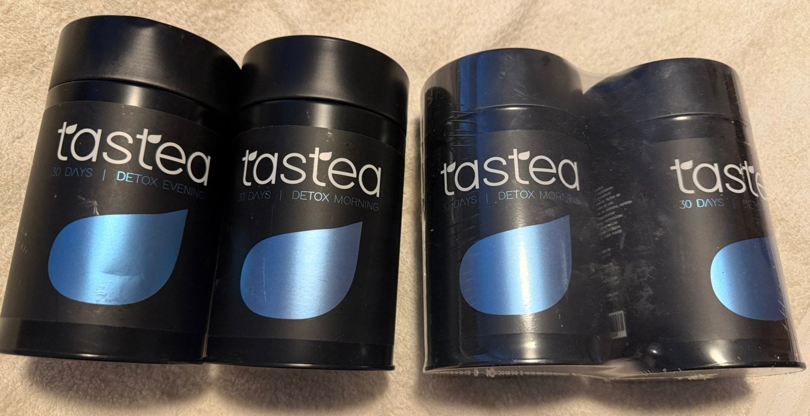 Tastetea blikjes 30 days detox morning en evening thee, Ophalen of Verzenden, Zo goed als nieuw
