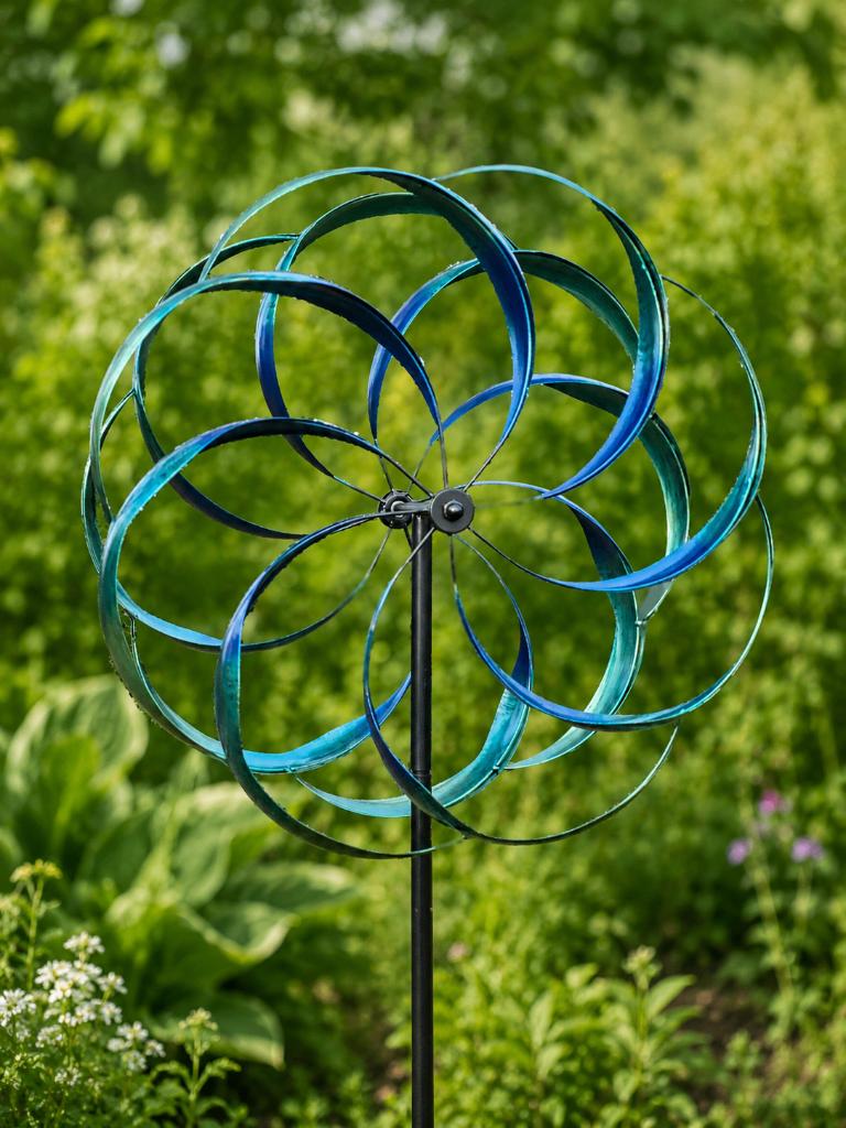 WINDMOLEN /FLOWER / windspinner / 215 cm hoog, Tuin en Terras, Windwijzers en Windmolens, Nieuw, Info@huisentuindecoratiemarie.nl