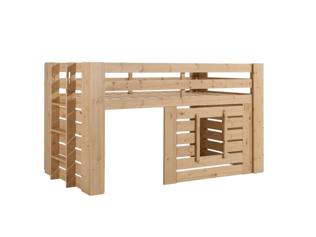 Oliver halfhoogslaper - 90x200 - Naturel, Niet ingevuld, Niet ingevuld, Niet ingevuld