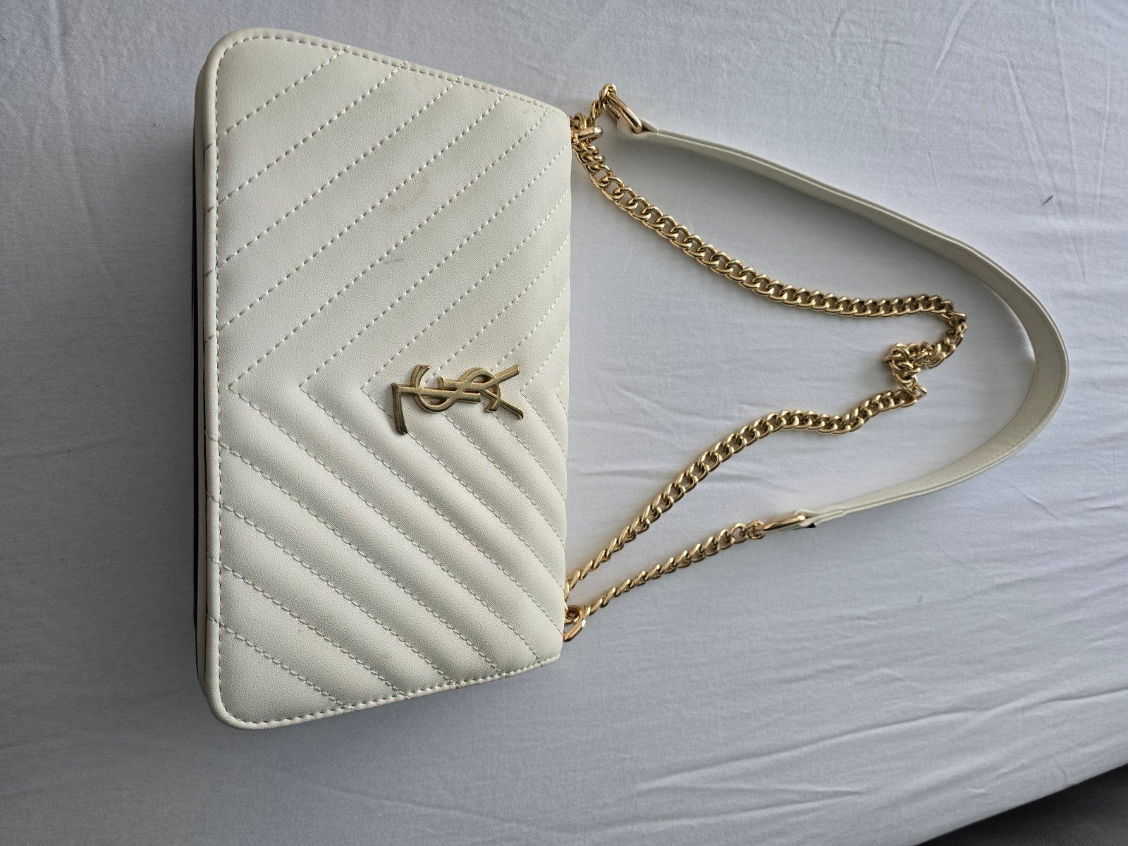 Leuke crème tas - Nieuw, Sieraden, Tassen en Uiterlijk, Tassen | Damestassen, Ophalen of Verzenden, Nieuw, Beige, Schoudertasje