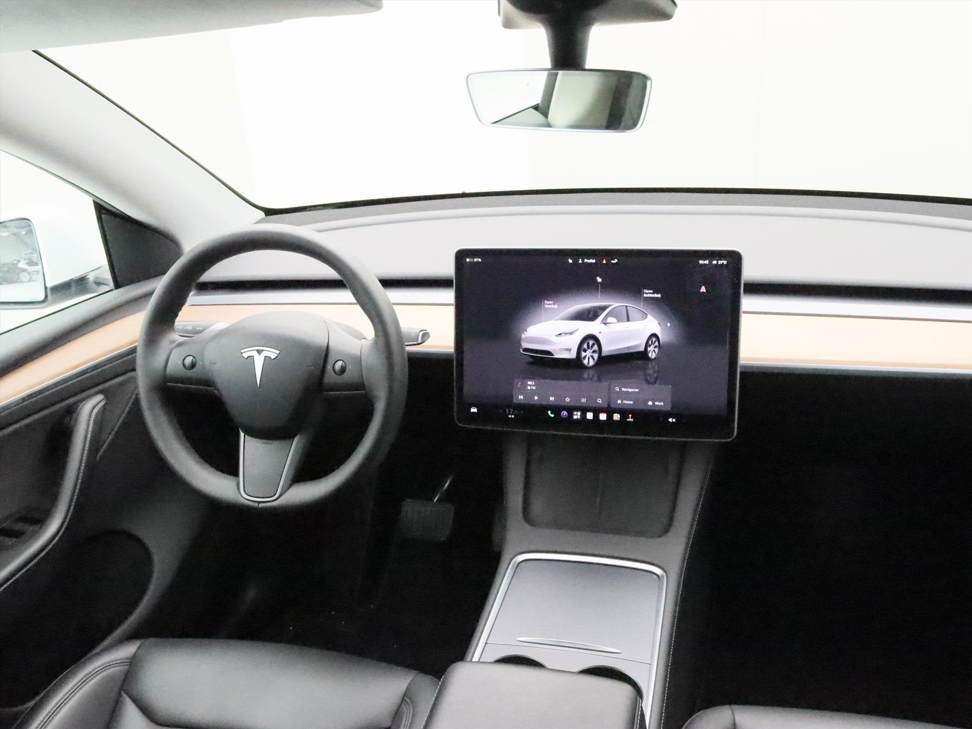 Tesla Model Y Long Range AWD 75kWh 351pk 91.9% SoH [ TREKHAA, Auto's, Automaat, Dealer onderhouden, Gebruikt, Zwart
