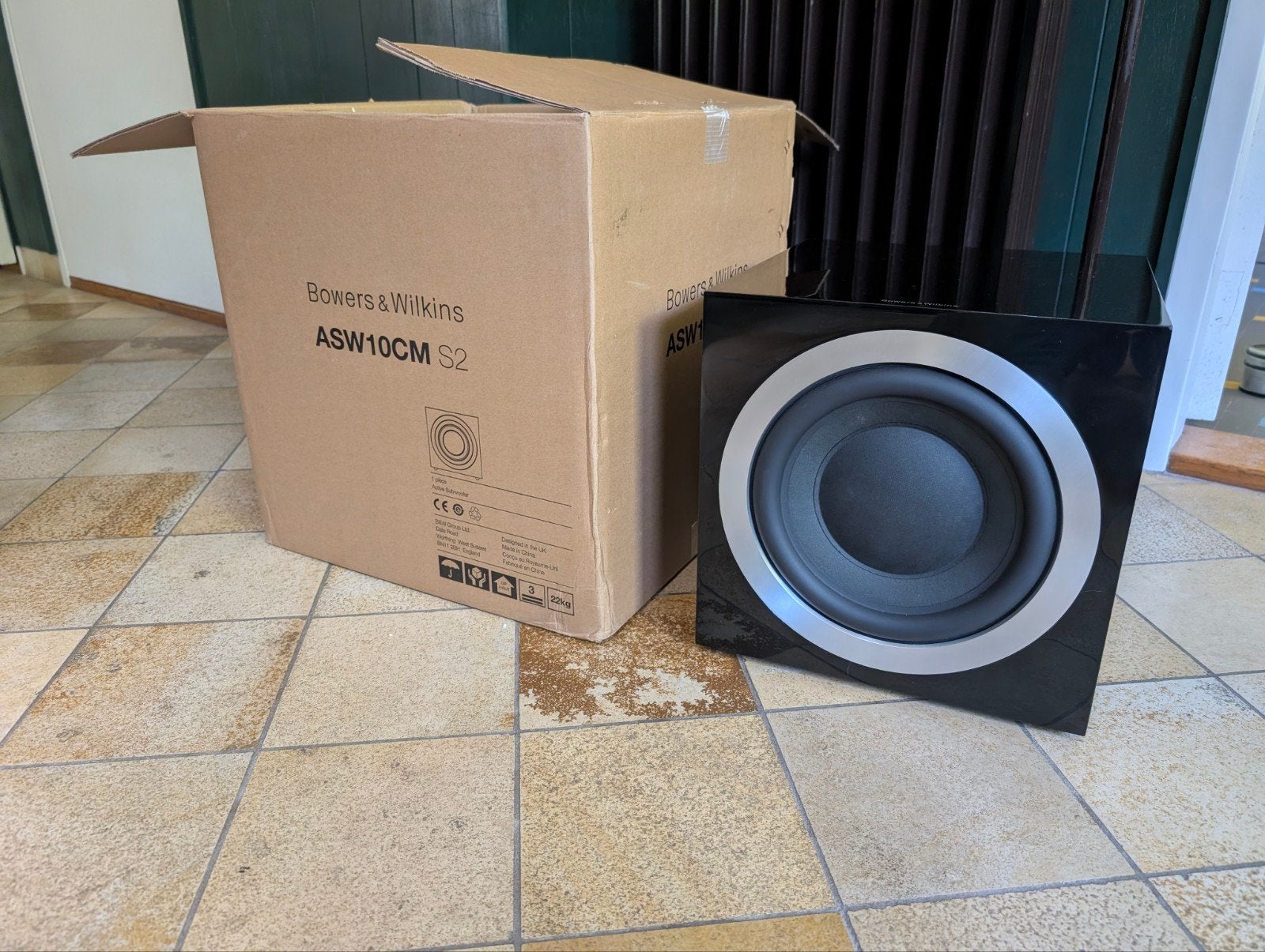 Bowers en wilkins ASW10CM S2 Black, Ophalen, Zo goed als nieuw, Minder dan 60 watt, Overige merken