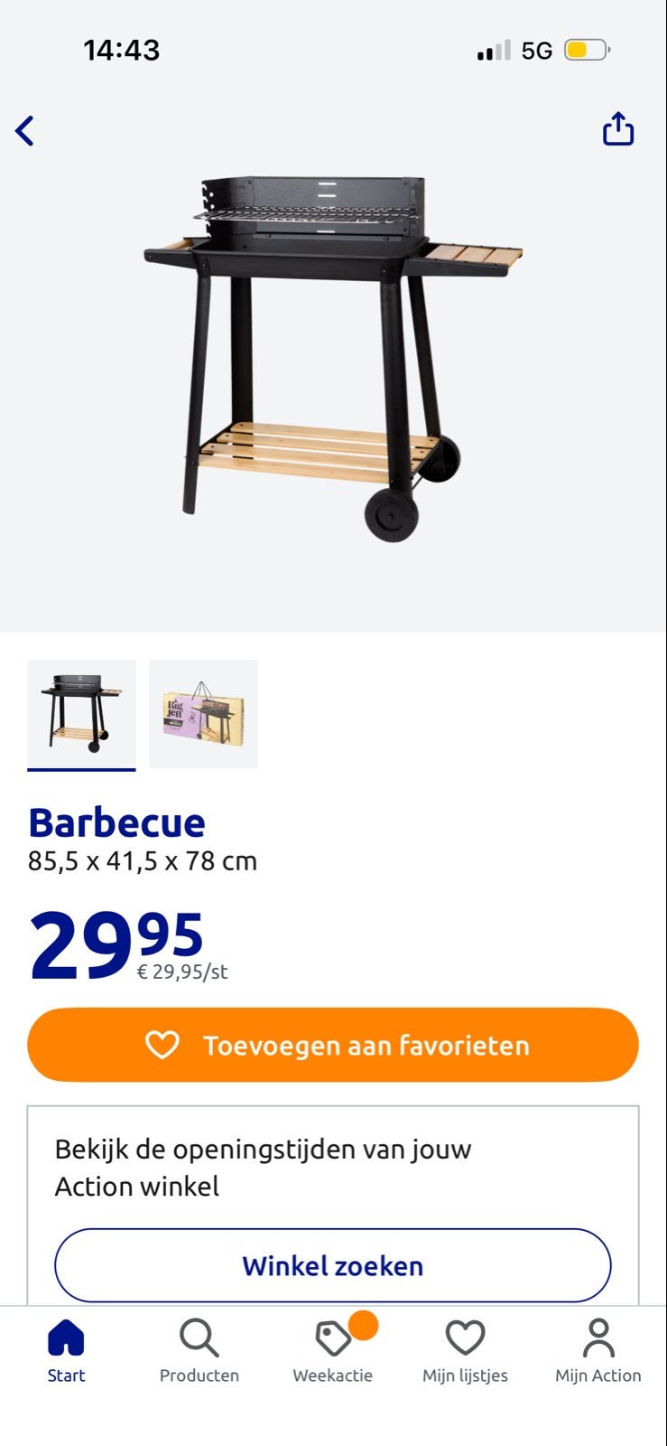 Big Jeff BBQ-Grill - Zo goed als nieuw, Ophalen, Zo goed als nieuw