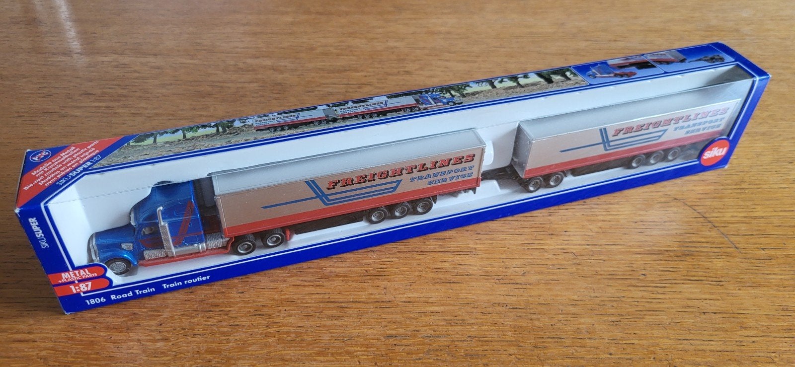 Siku 1806 road train, Ophalen of Verzenden, Zo goed als nieuw, Bus of Vrachtwagen, SIKU